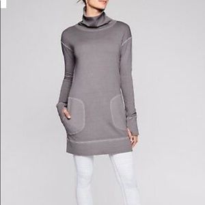 Athleta eco wash turtleneck sweatshirt dress
